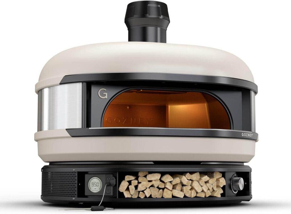 Front view of the Gozney Dome pizza oven